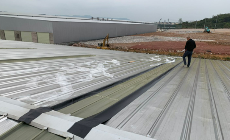 东莞生态园厂房屋面防水维修案例